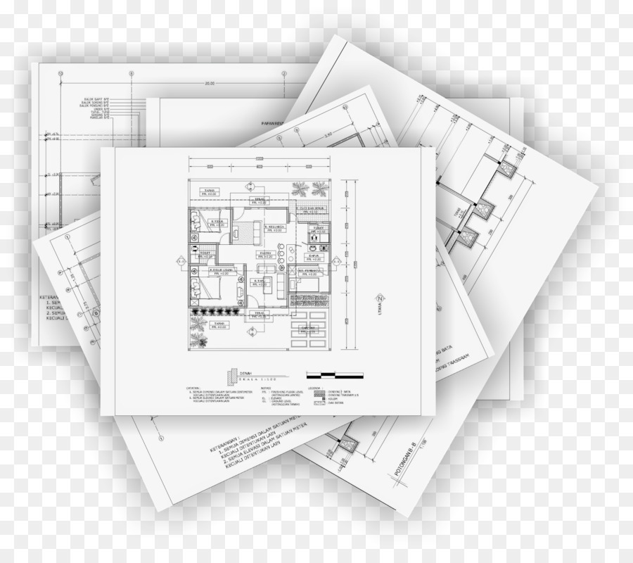 Autocad，Rumah PNG