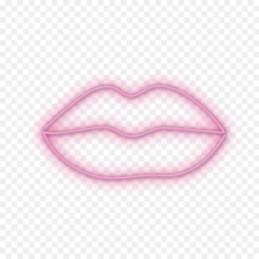 Bibir Neon，Binar PNG