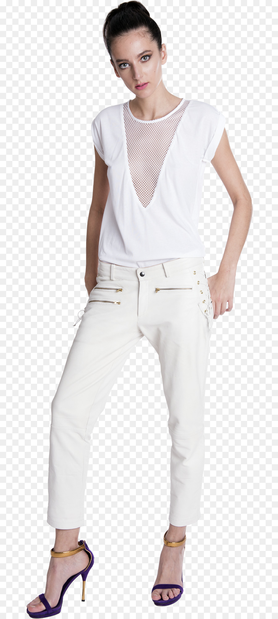 Ioana Ciolacu，Celana Jeans PNG