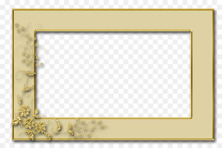 Bingkai Emas，Dekoratif PNG