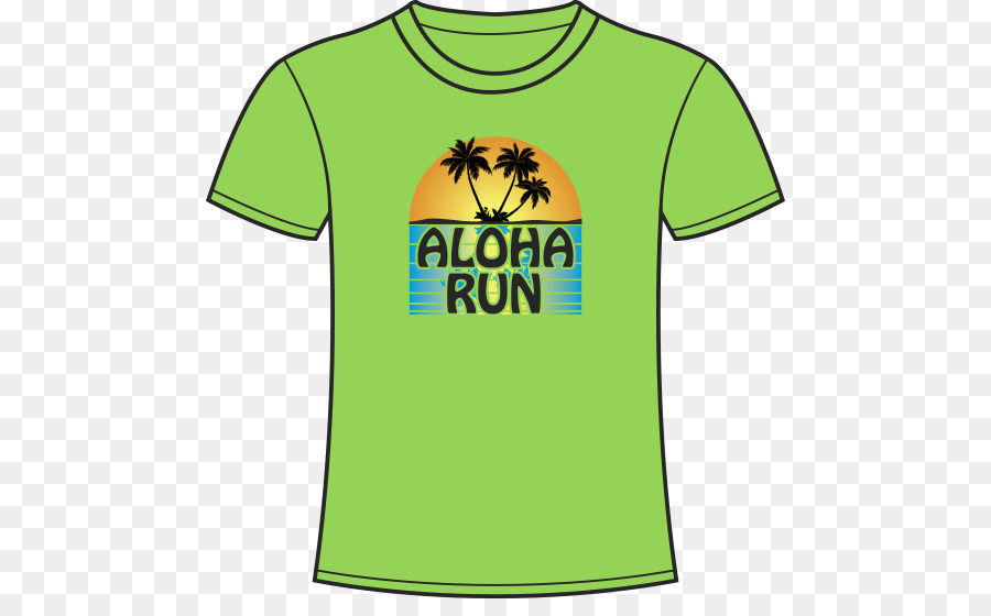 Tshirt，Aloha Menjalankan PNG