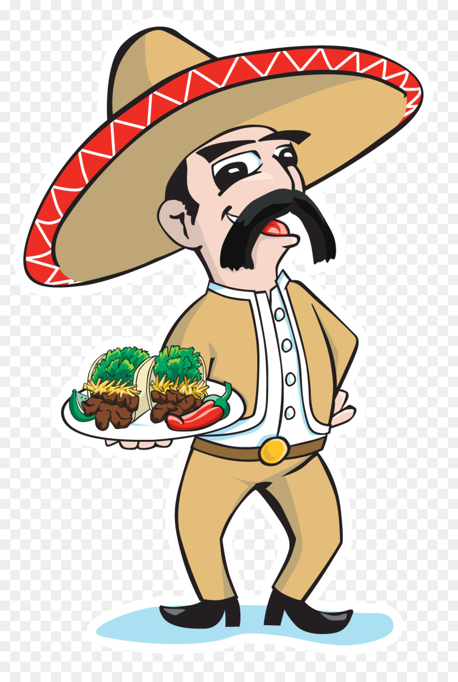 Pria Meksiko，Sombrero PNG