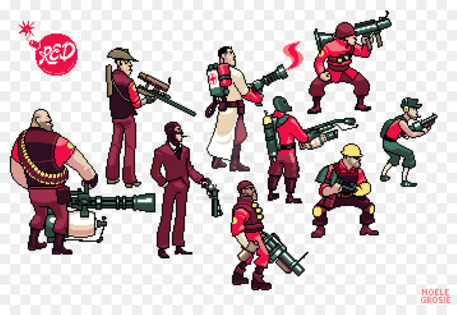 Team Fortress 2，Pixel Seni PNG