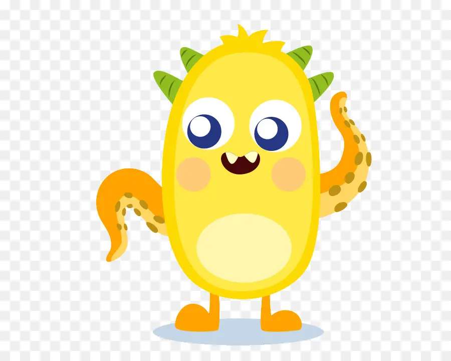 Monster Kuning，Kartun PNG