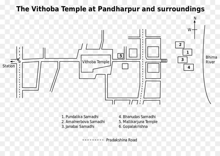 Vithoba Candi Pandharpur，Kertas PNG