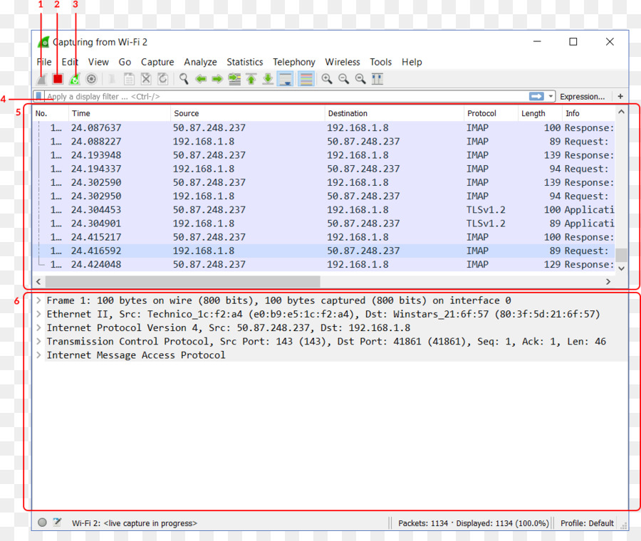 Wireshark，Screenshot PNG