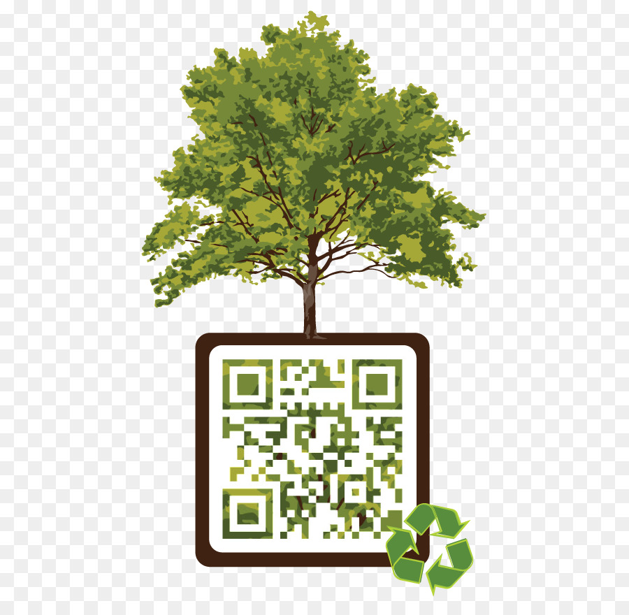 Pohon Dengan Kode Qr，Daur Ulang PNG