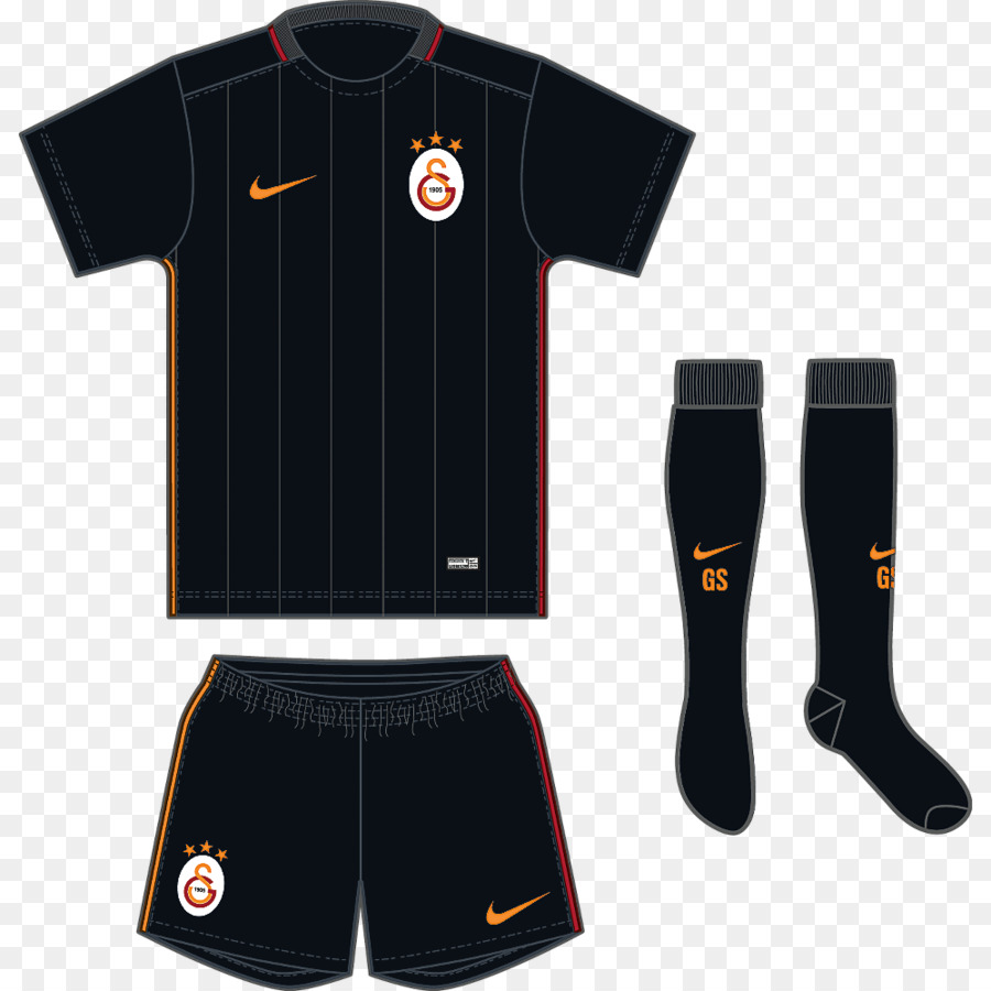 Jersey Sepak Bola Hitam，Celana Pendek PNG