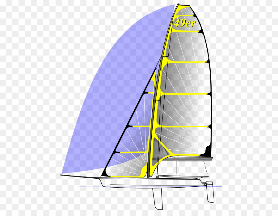 Berlayar Di Olimpiade Musim Panas 2008 49er，49er PNG
