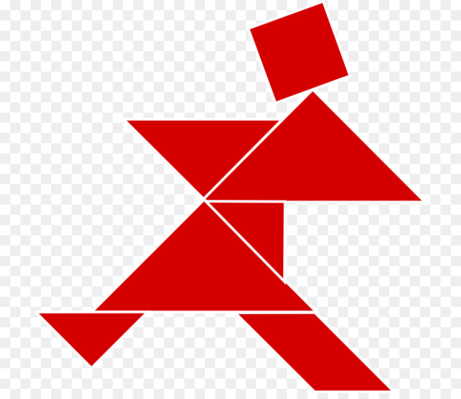 Ikan Merah，Tangram PNG