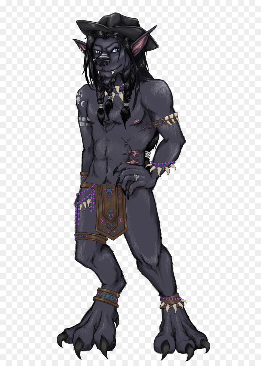 Werewolf，Desain Kostum PNG