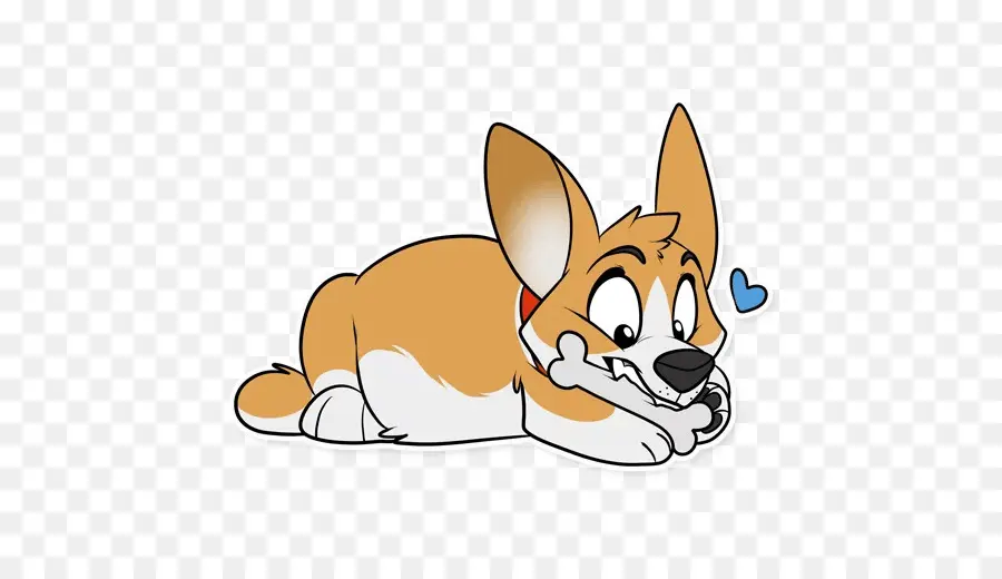 Anjing Kartun，Corgi PNG