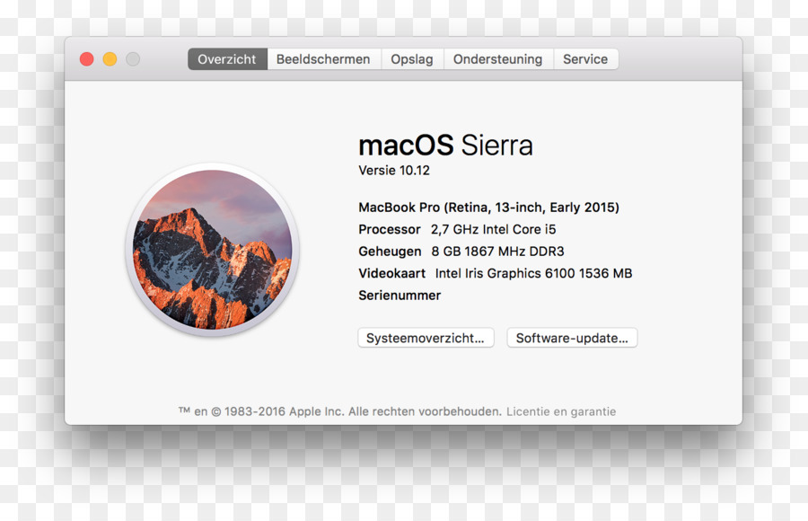 Macos Sierra，Apel PNG