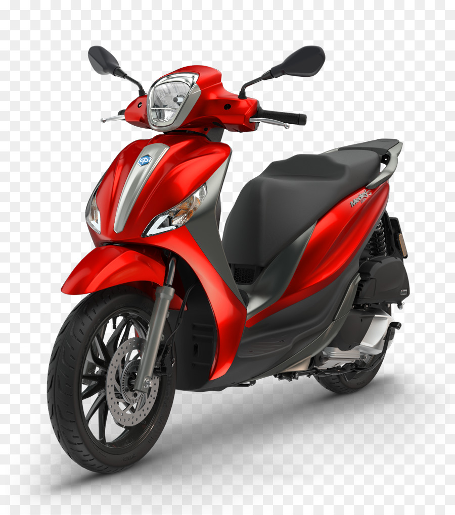 Sepeda Motor Merah Hitam，Skuter PNG