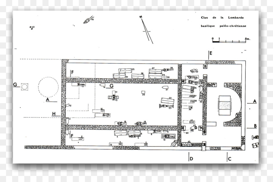Sisa Sisa Arkeologi Dari Clos De La Lombarde，Basilika PNG