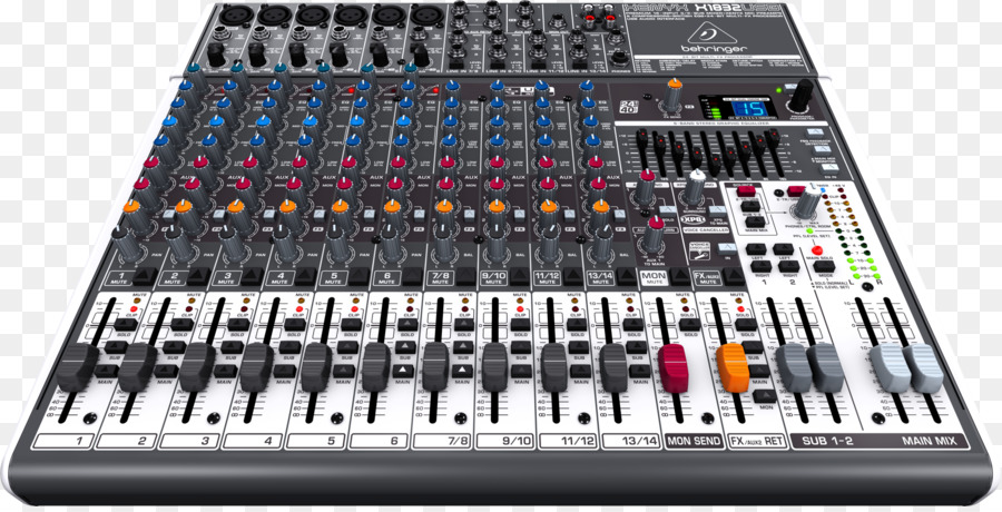 Behringer Xenyx X1222usb，Audio Mixer PNG