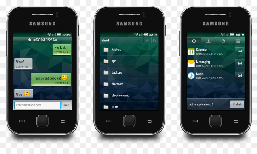 Samsung Galaxy Y，Smartphone PNG