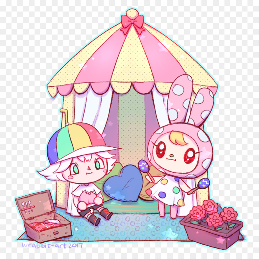 Animal Crossing Saku Camp，Seni PNG