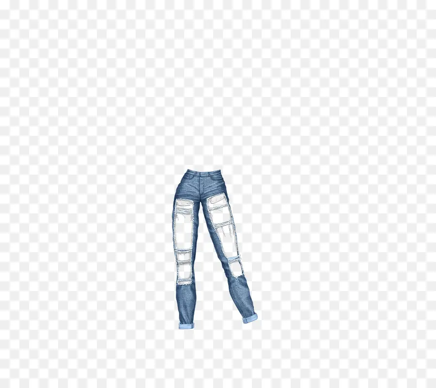 Wanita Populer，Celana Jeans PNG