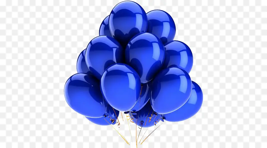 Balon Biru，Balon PNG