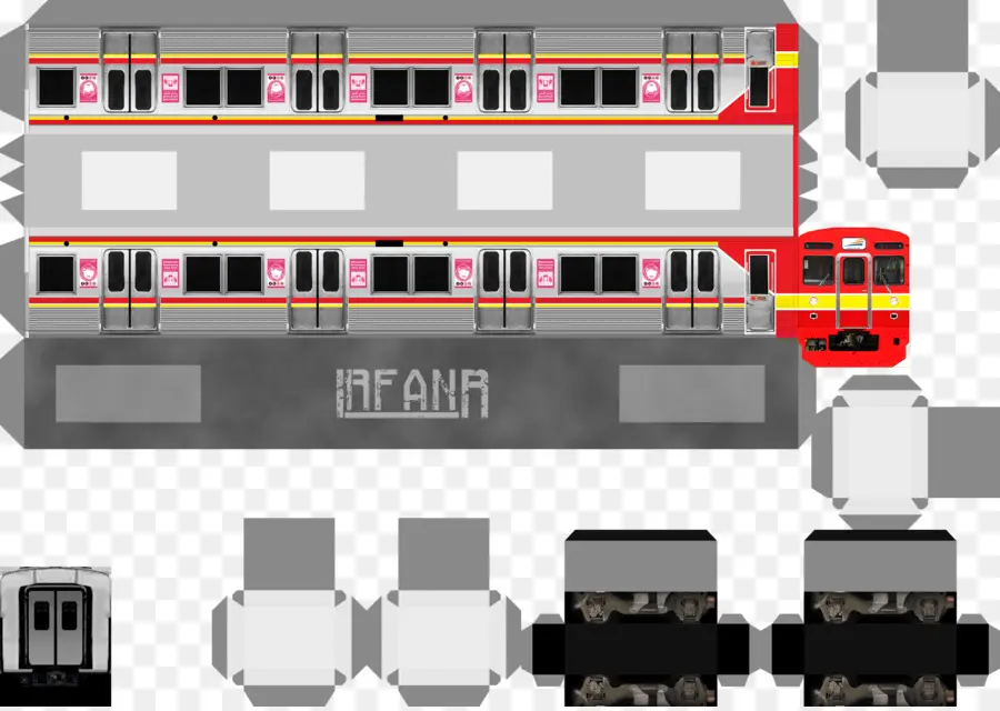 Model Kereta Kertas，Kertas PNG