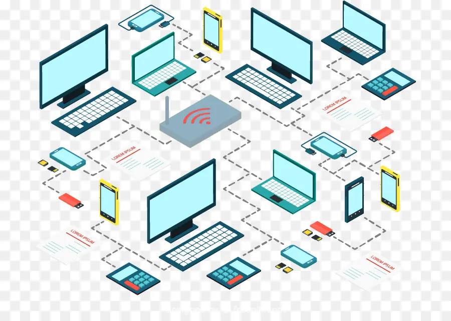 Diagram Jaringan，Komputer PNG