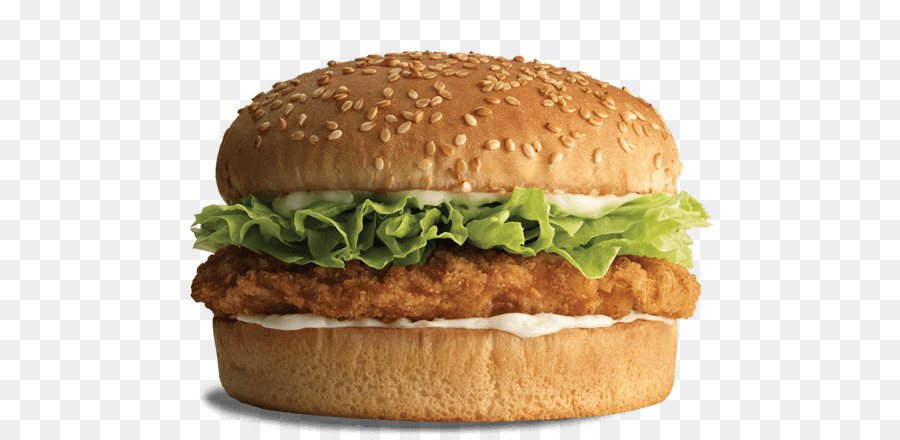 Burger Ikan Salmon Ayam Hamburger Gambar Png