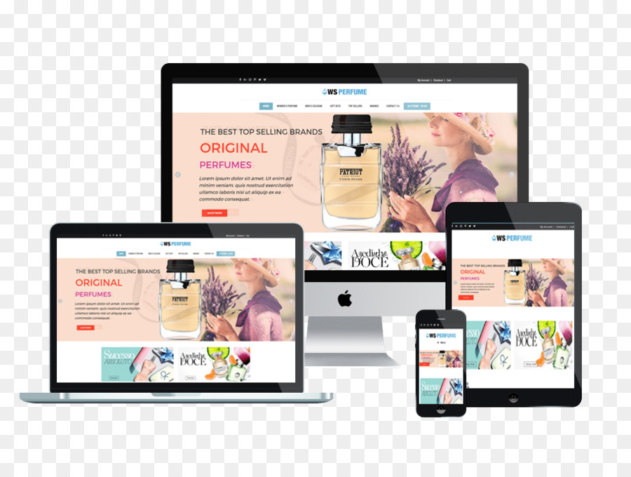 Desain Web Responsif，Template Web Sistem PNG