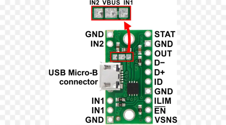 Papan Konektor Usb Micro B，Sirkuit PNG