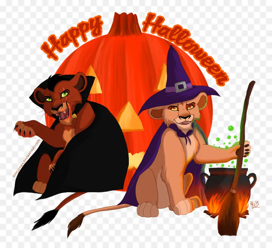 Karakter Raja Singa Halloween，Hallowen PNG