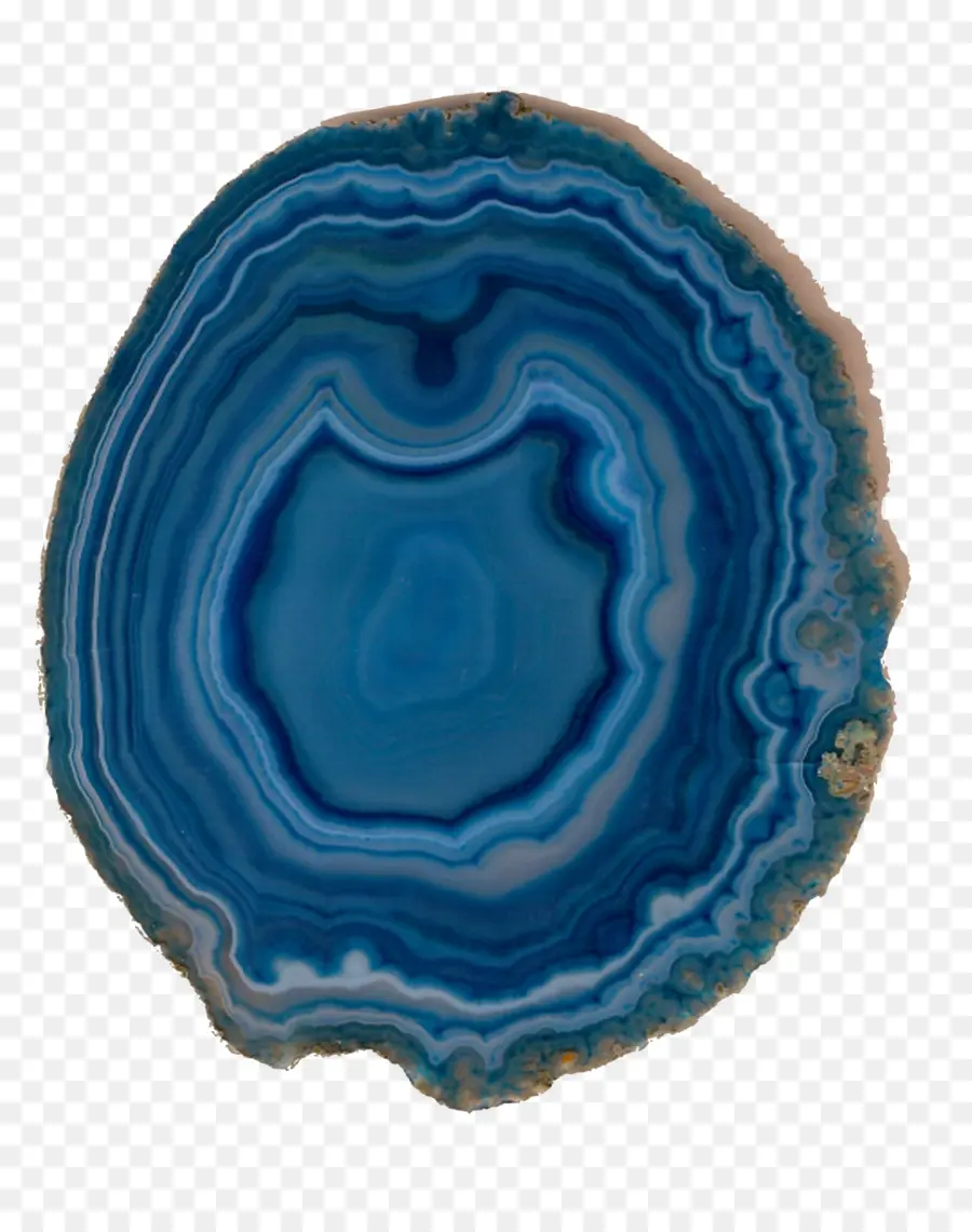 Irisan Batu Akik Biru，Geode PNG