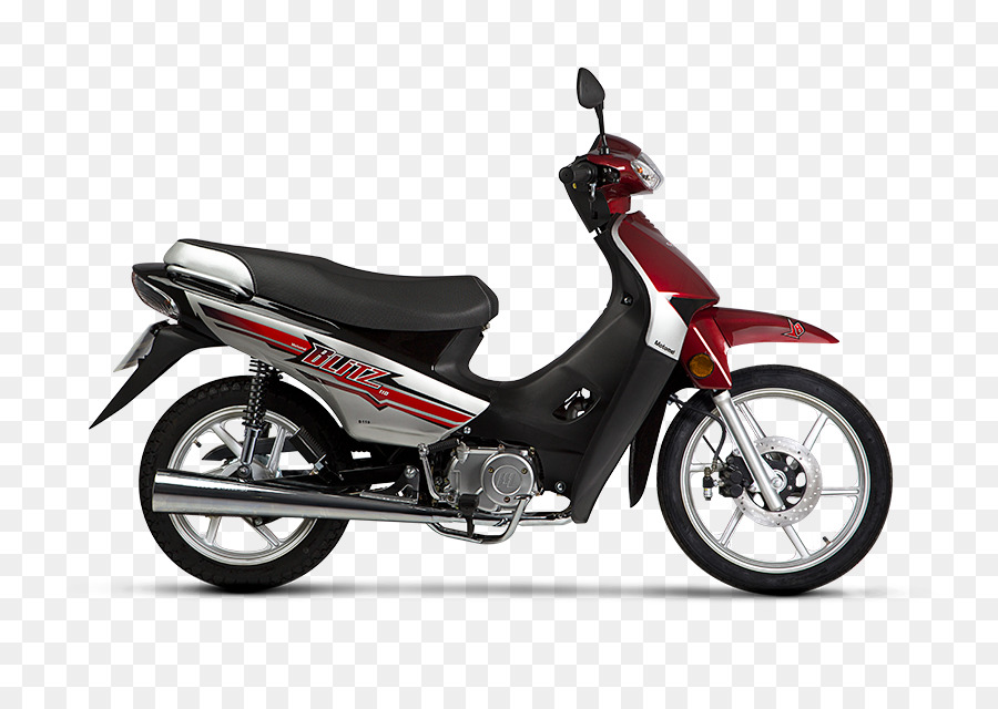 Sepeda Motor Merah Hitam，Skuter PNG