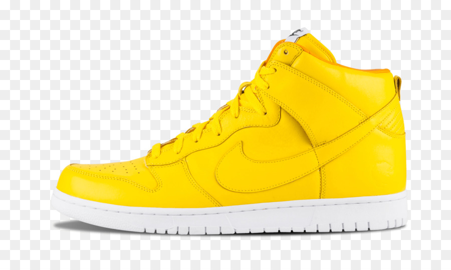 Sepatu Sneaker Tinggi Atas Kuning，Mode PNG