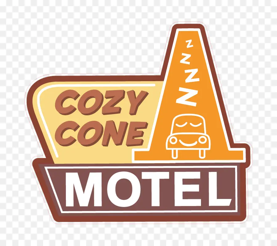 Tanda Motel Cone Yang Nyaman，Motel PNG