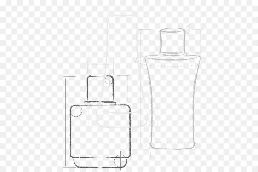 Sketsa Botol Parfum，Parfum PNG