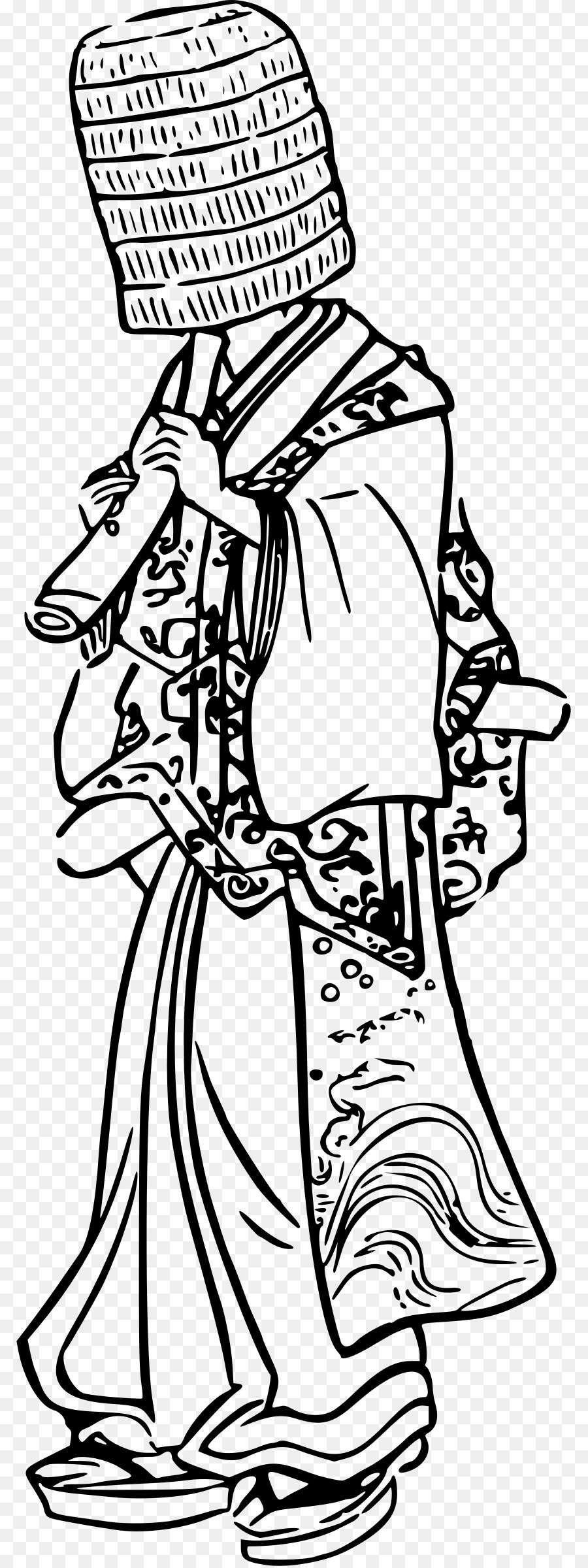 Tokoh Tradisional Jepang，Kimono PNG