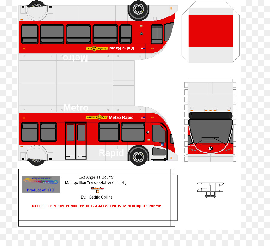 Los Angeles County Metropolitan Transportation Authority，Bus PNG