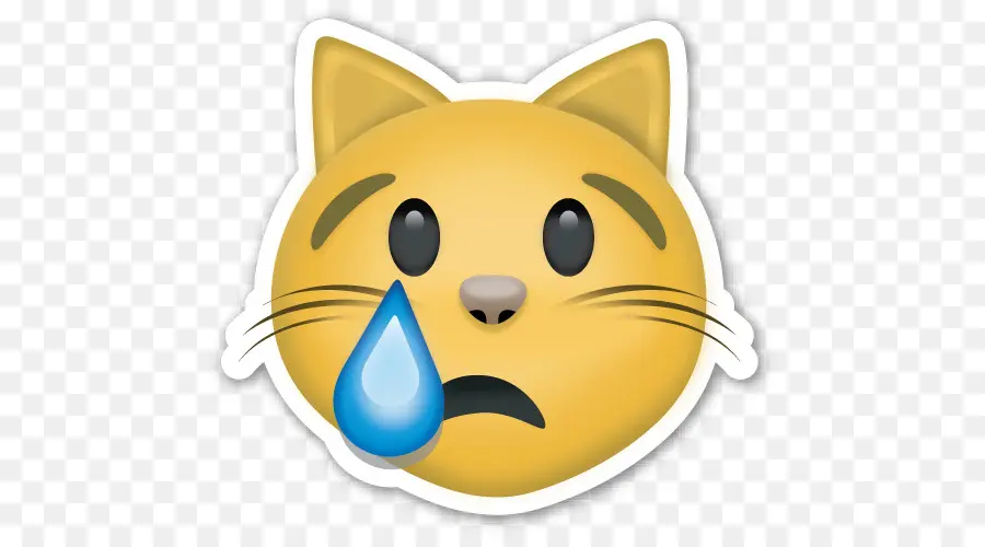 Emoji Kucing Menangis，Kucing PNG