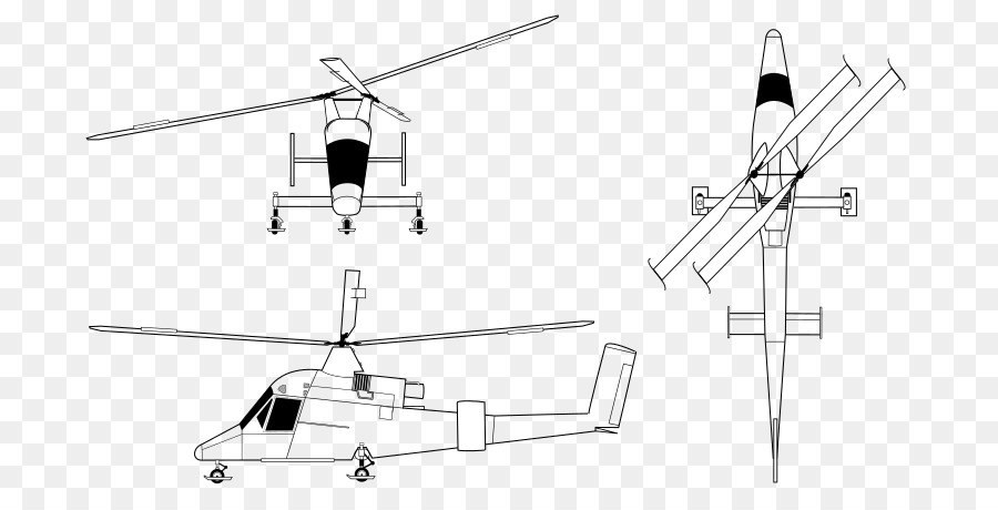 Helikopter Rotor，Kaman Kmax PNG