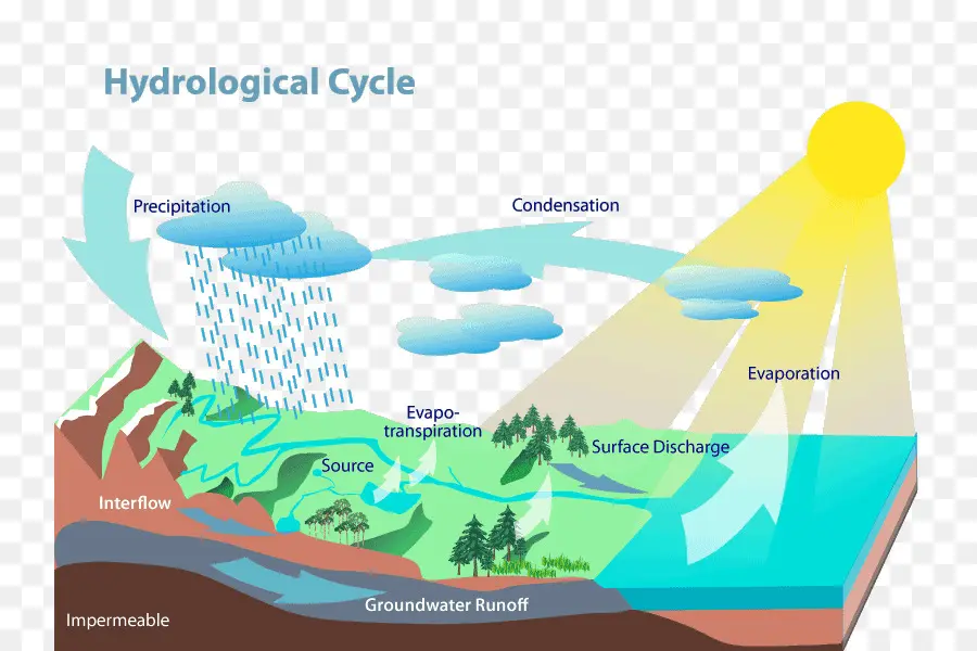 Diagram Siklus Hidrologi，Siklus Hidrologi PNG