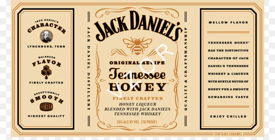 Label Jack Daniel，Sayang Tennessee PNG