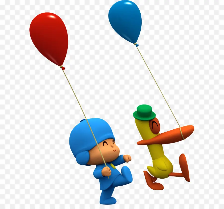 Pocoyo Dan Pato，Balon PNG