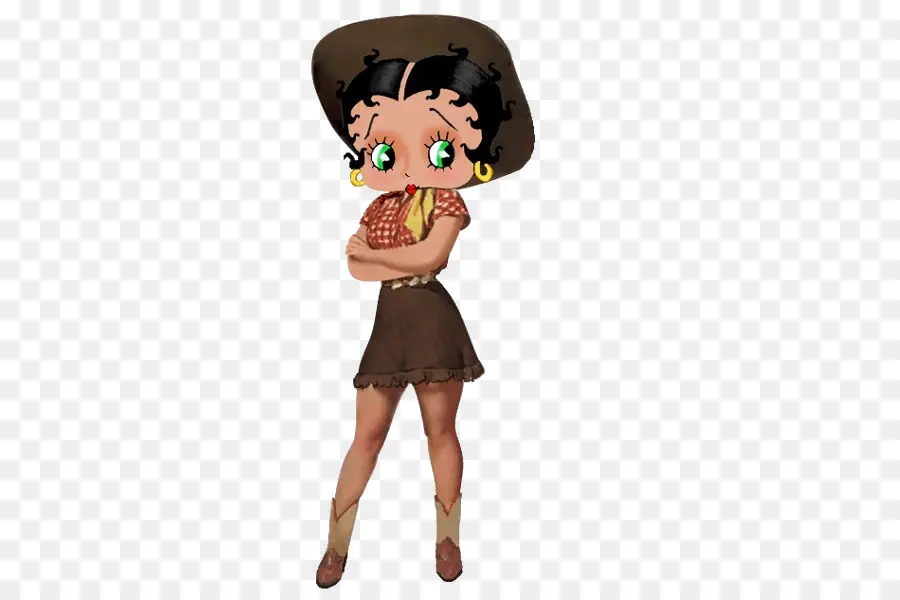 Karakter Kartun Cowgirl，Topi Koboi PNG