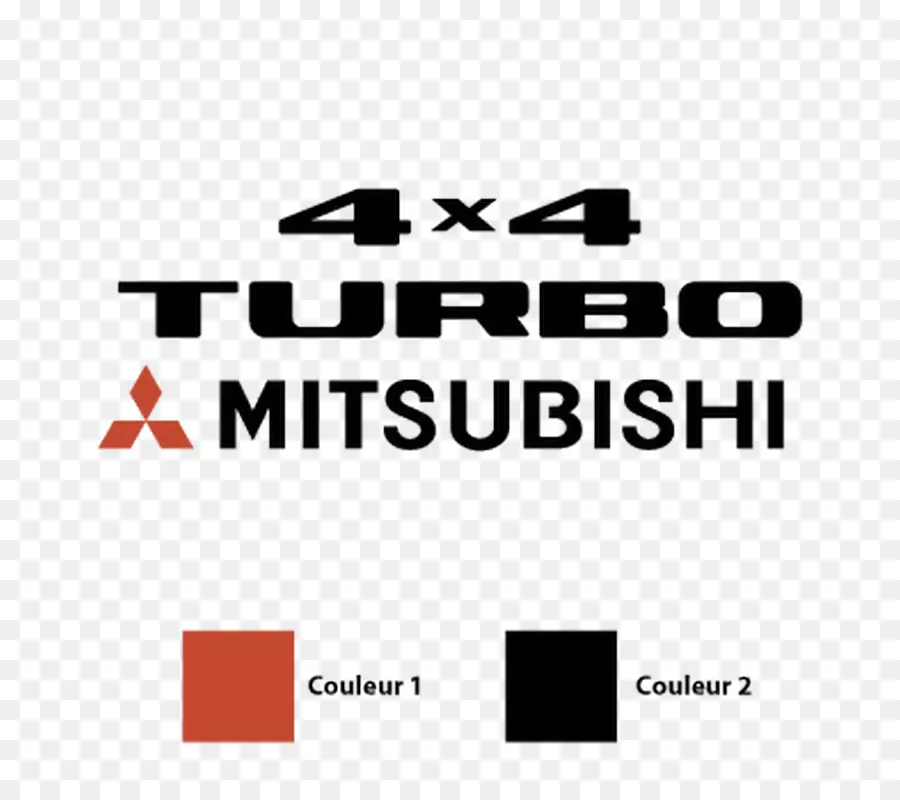 Logo Mitsubishi，4x4 PNG