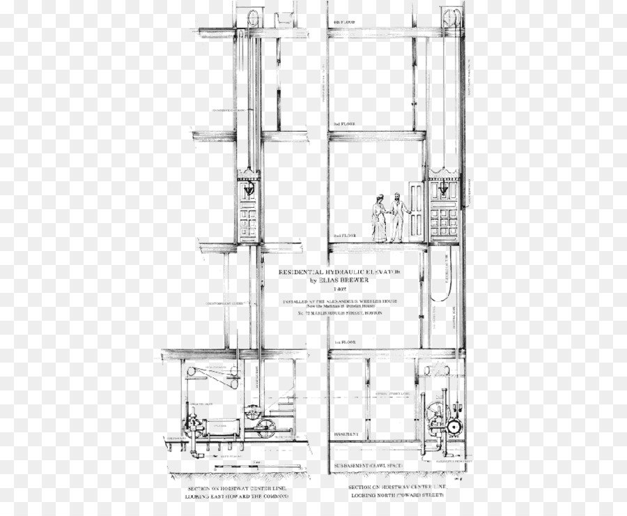 Cetak Biru Lift，Desain PNG