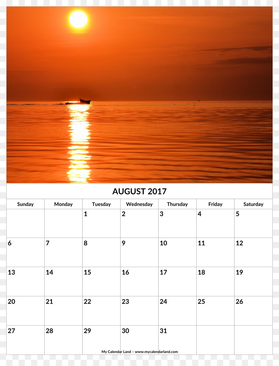 Kalender，2018 PNG