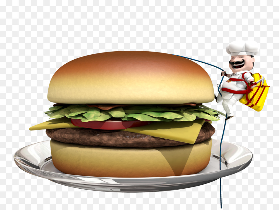 Burger Keju，Vegetarian Burger PNG