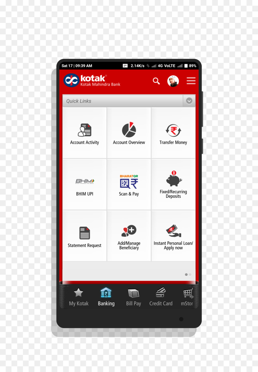 Mobile Banking，Kotak Mahindra Bank PNG