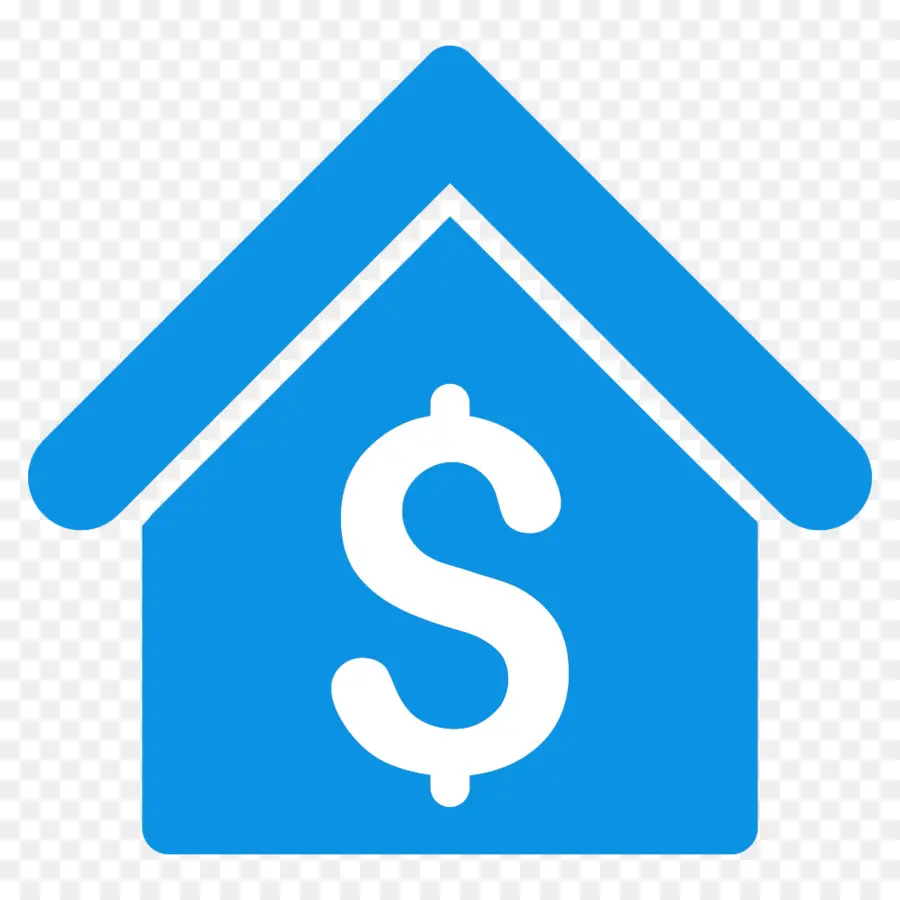 Rumah Dengan Tanda Dolar，Biru PNG