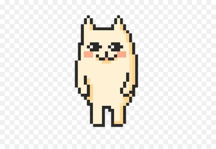 Kucing，Pixel Seni PNG